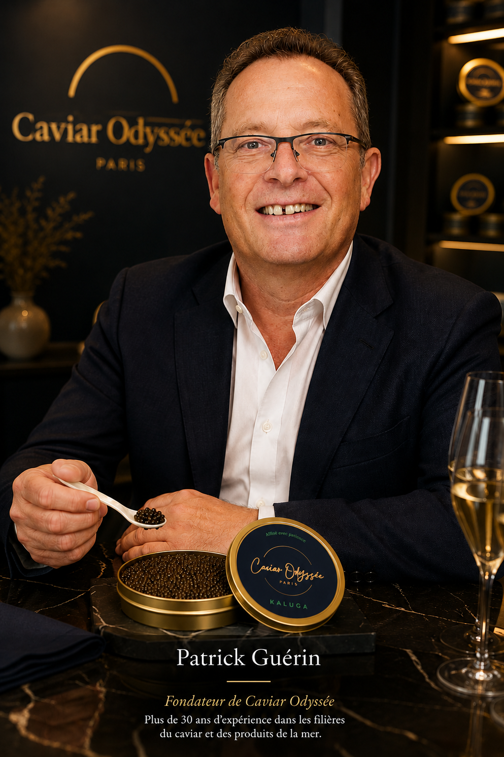 Patrick Gu&eacute;rin, fondateur de Caviar Odyss&eacute;e